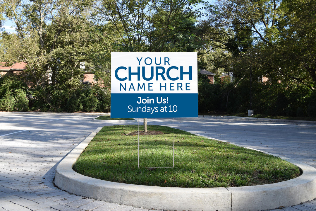 Church Parking Lot and Yards Signs