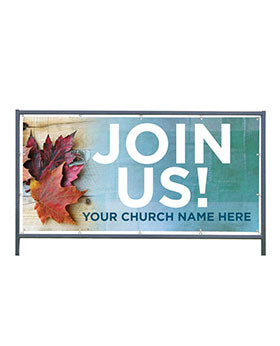 Custom Outdoor Church Banners and Frame Display