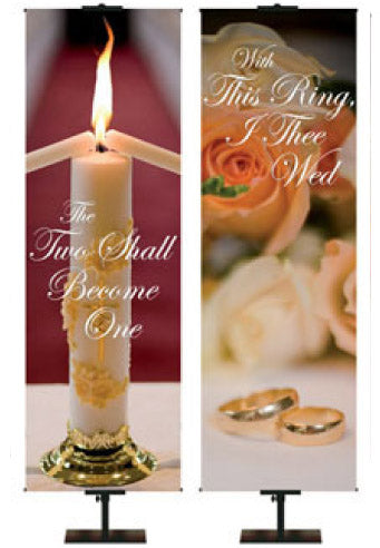 Stock Wedding Church Banners