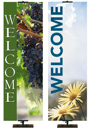 Stock Welcome Church Banners