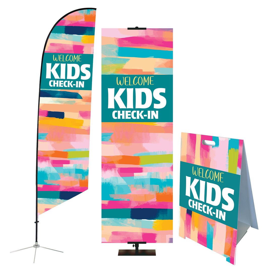 Kids Church Pastel Stripes