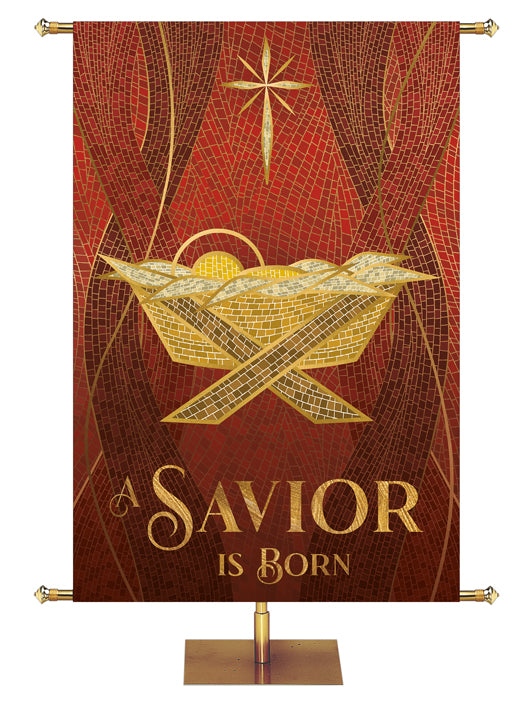 Christmas Mosaic Church Banners