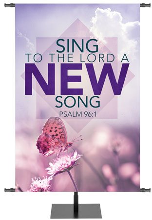 Contemporary Spring Scripture Church Banners