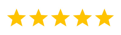 5 yellow stars in a row