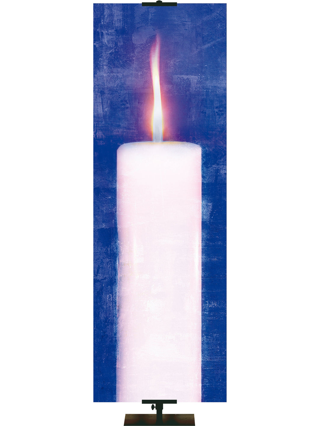 Overstock Advent Artistry Candle Christ (18 in x 5 ft, Blue, Pole Hems)