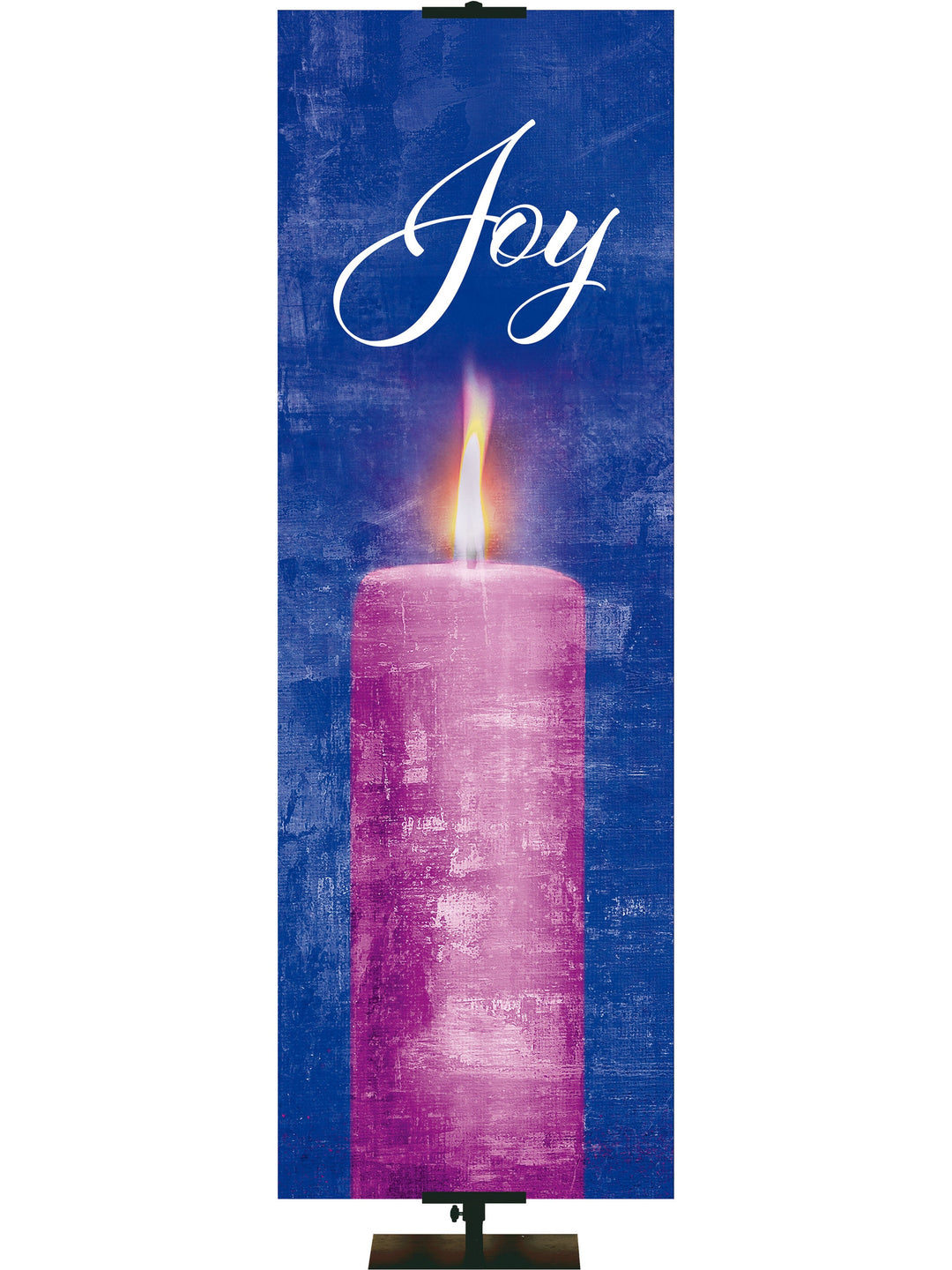 Overstock Advent Artistry Candle Joy (18 in x 5 ft, Blue, Pole Hems)