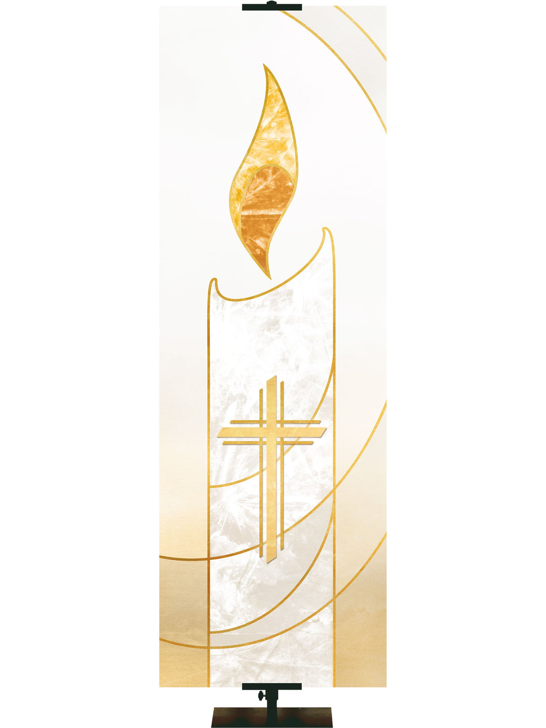 Irregular Liturgical Advent Candle Christ (3 ft x 9 ft, Pole Hems)