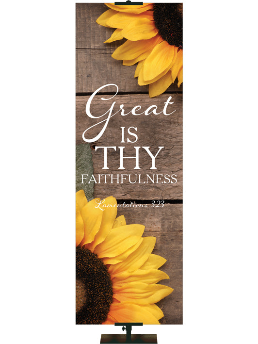 Great is Thy Faithfulness Lamentations 3:23 Autumn Heartland Design B Right