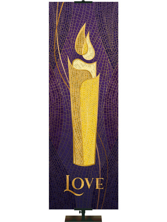 Mosaics Advent Candle Love