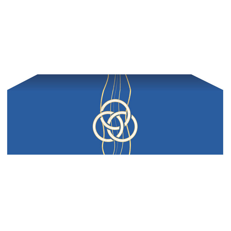 Irregular Altar Frontal Cloth Experiencing God Collection Trinity (Large, White, Lined)