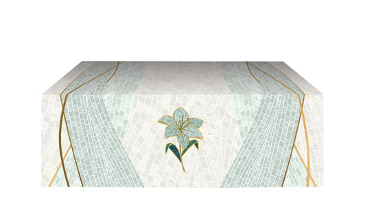 Easter Mosaic Lily Altar Frontal Cloth