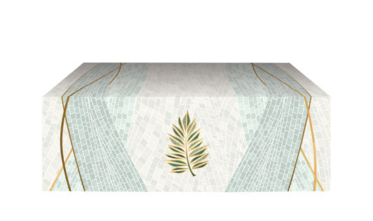Easter Mosaic Palm Leaf Altar Frontal Cloth