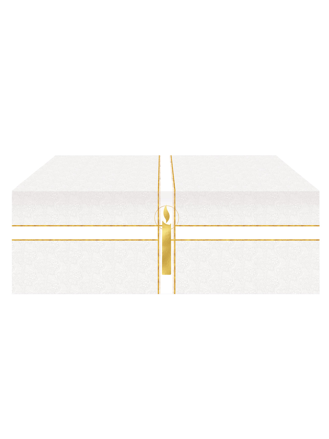 Altar Frontal Cloth Tapestries of Faith Design Candle Symbol in Gold on Blue, Green, Purple, Red, or White Banner