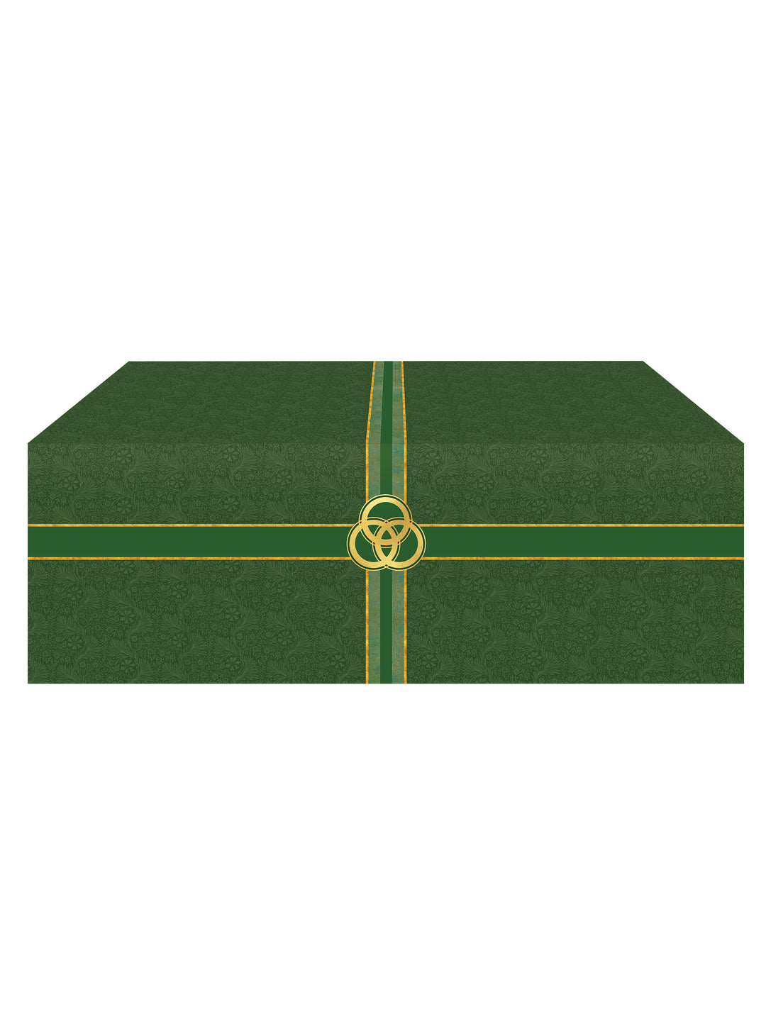 Altar Frontal Cloth Tapestries of Faith Design Trinity Symbol in Gold on Blue, Green, Purple, Red, or White Banner