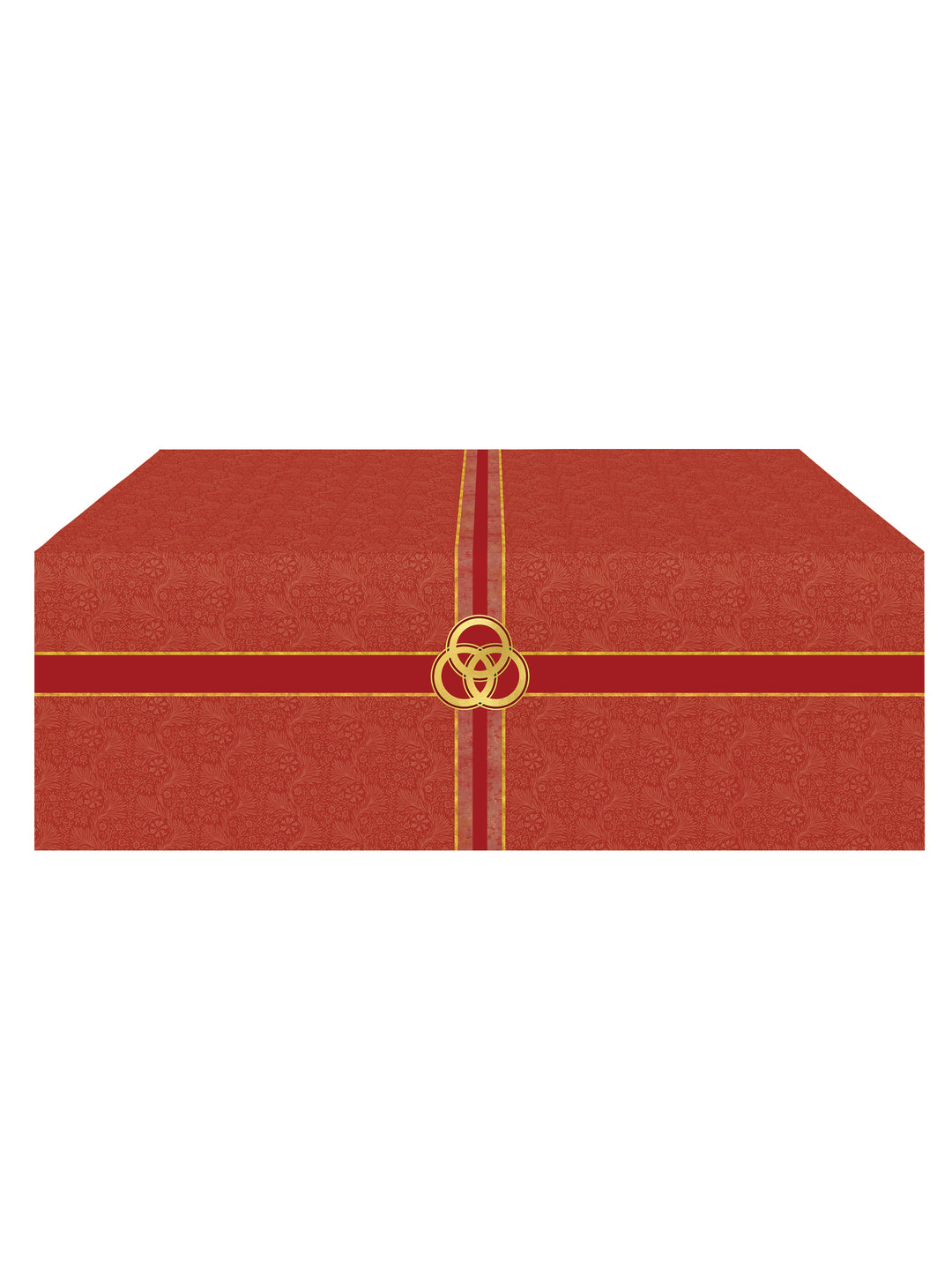 Altar Frontal Cloth Tapestries of Faith Design Trinity Symbol in Gold on Blue, Green, Purple, Red, or White Banner