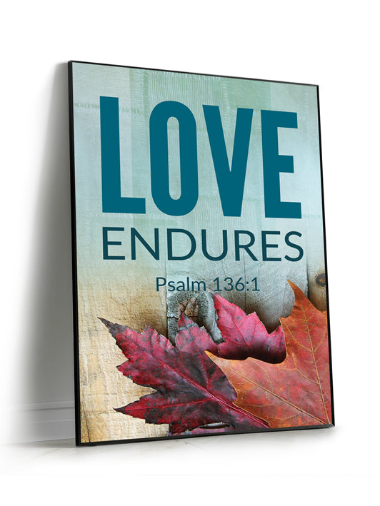 Framed Wall Art SEG Autumn Adorations Love Endures