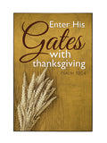 Framed Wall Art SEG Bountiful Harvest Enter His Gates