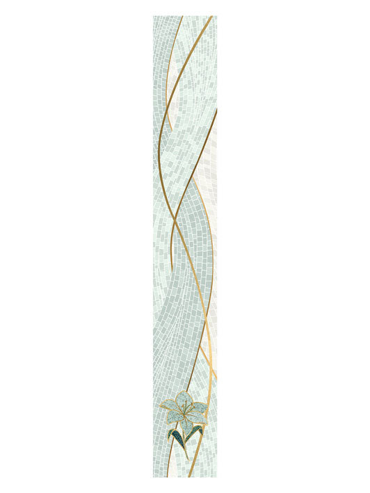Easter Mosaic Lily Bible Book Mark