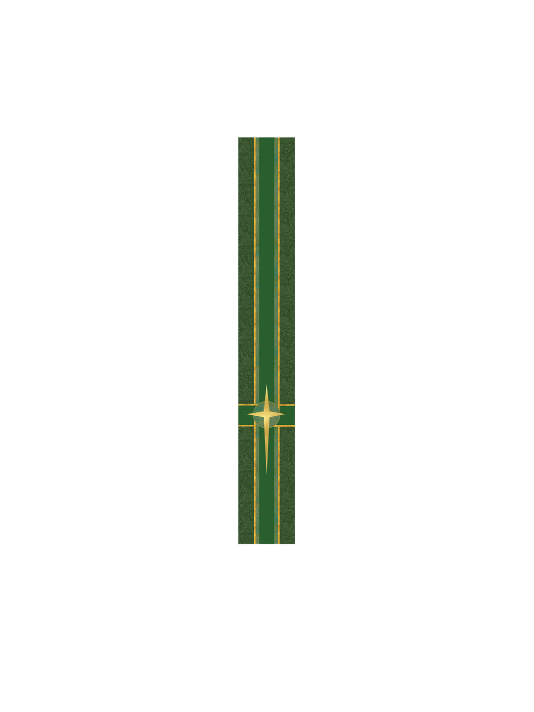 Bible Book Mark Tapestries of Faith Design Star Symbol in Gold on Blue, Green, Purple, Red, or White Banner