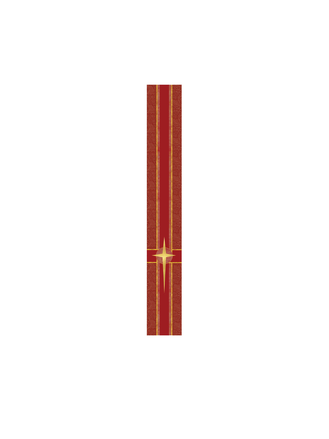 Bible Book Mark Tapestries of Faith Design Star Symbol in Gold on Blue, Green, Purple, Red, or White Banner