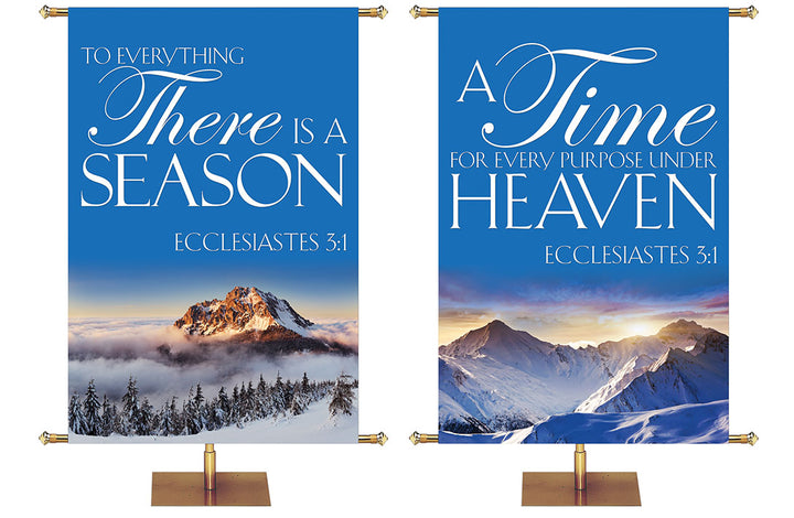 Portraits of Sacred Winter For Everything There is a Season and A Time for Every Purpose Under Heaven Ecclesiastes 3:1 4x6 format
