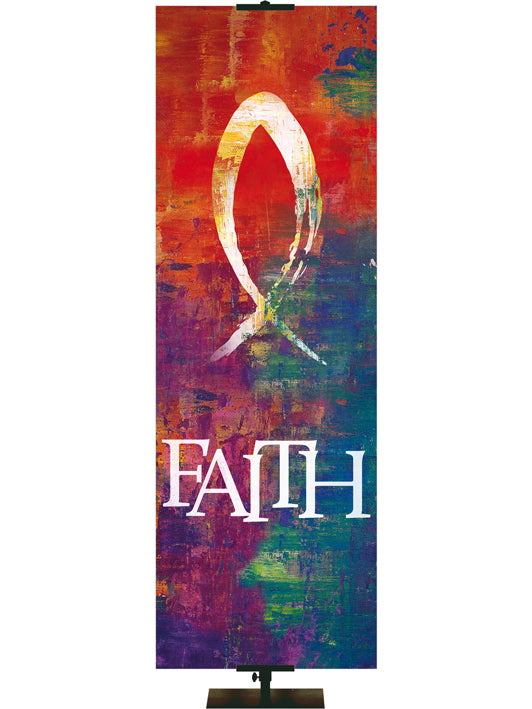Brush Strokes of Faith Fish and Faith