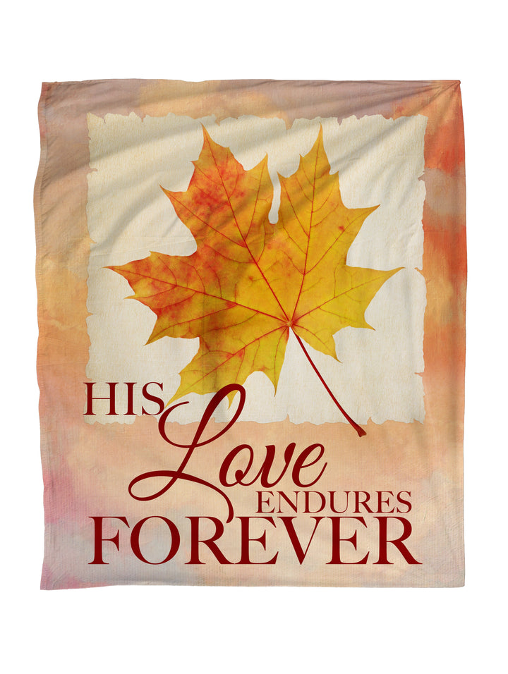 His Love Endures Portraits of Gratitude Faith Blanket Throw