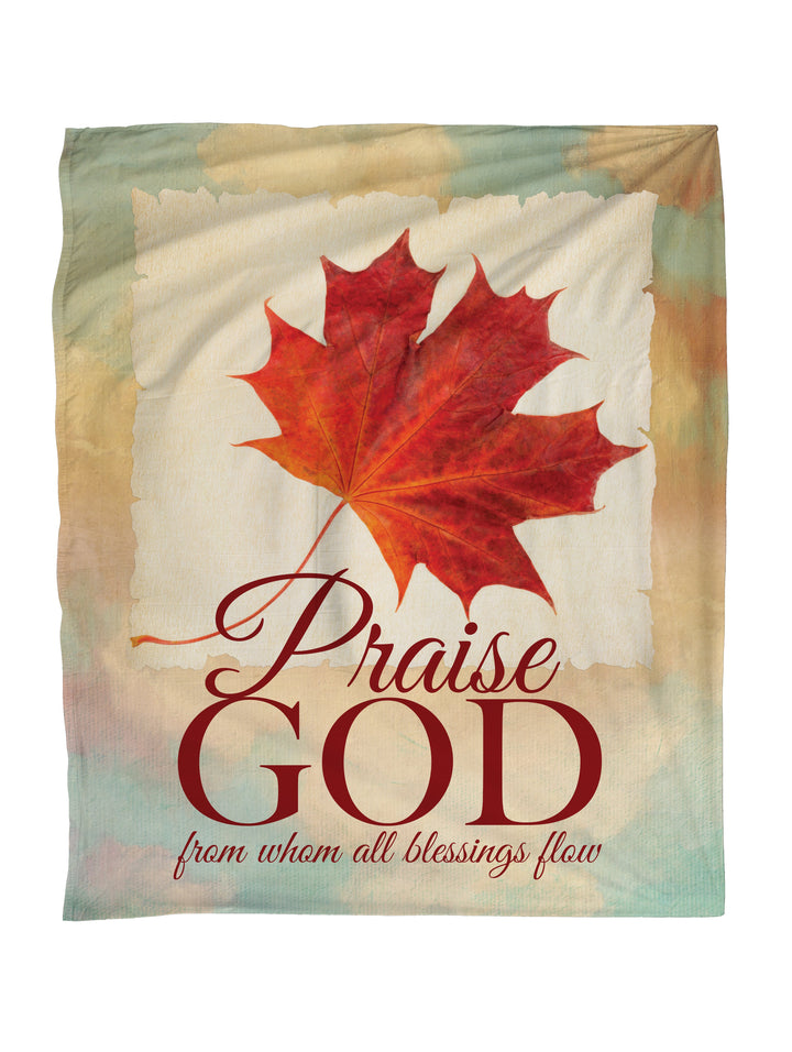 Praise God Portraits of Gratitude Faith Blanket Throw
