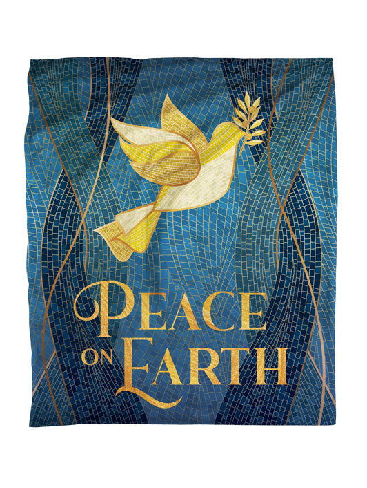 Peace on Earth Faith Blanket Throw