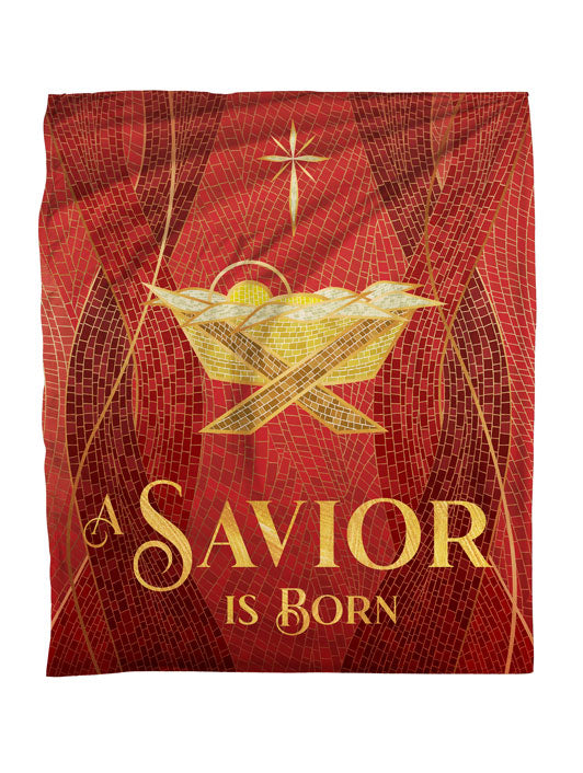 A Savior is Born Faith Blanket Throw