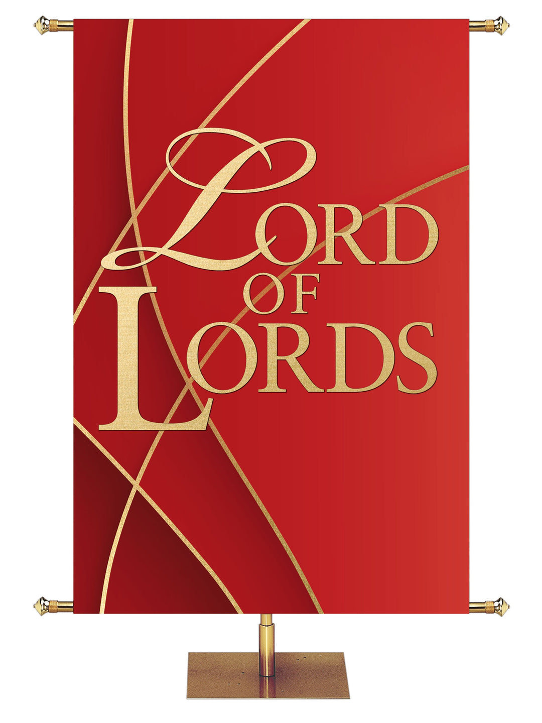  Irregular Celebration Lord of Lords (3 ft x 5 ft, Red, Pole Hems)