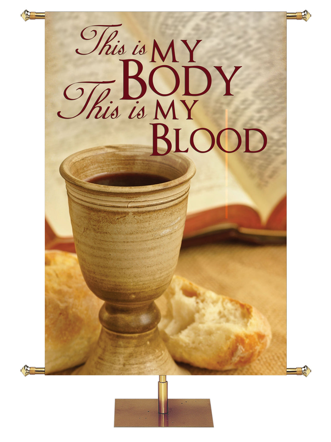 Communion This is My Body Style ll Irregular Clearance Banner 4X6