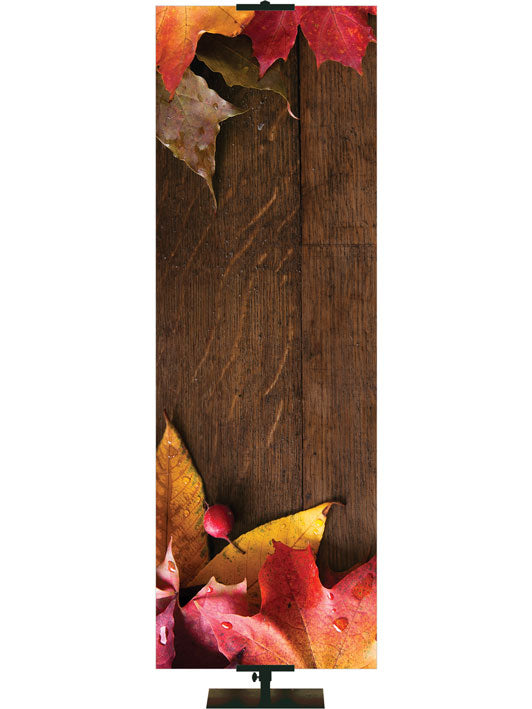 Custom Banner Autumn Heartland Design A Left Fall Maple Leaves