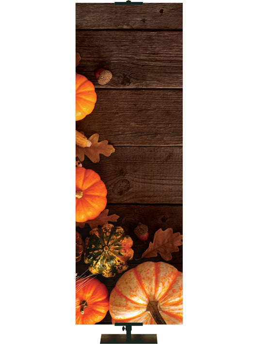 Custom Banner Autumn Heartland Design D Right Colorful Pumpkins