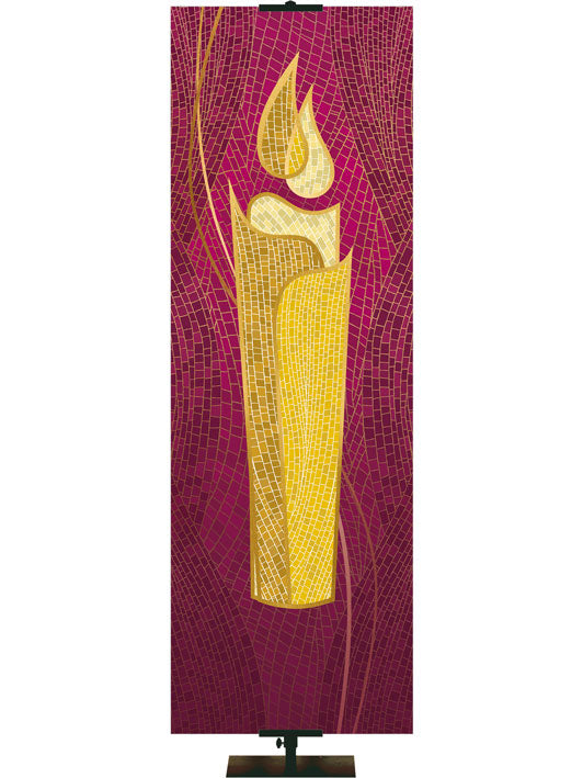 Custom Banner Mosaics Advent Candle