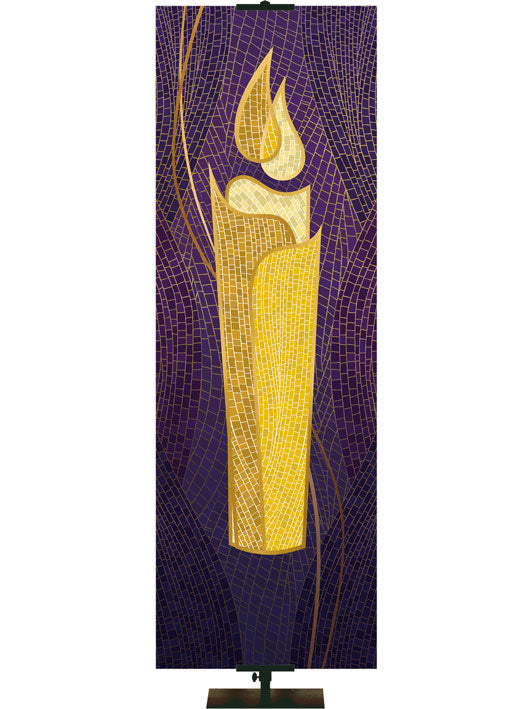 Custom Banner Mosaics Advent Candle
