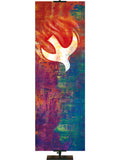 Custom Banner Brush Strokes of Faith Pentecost Dove