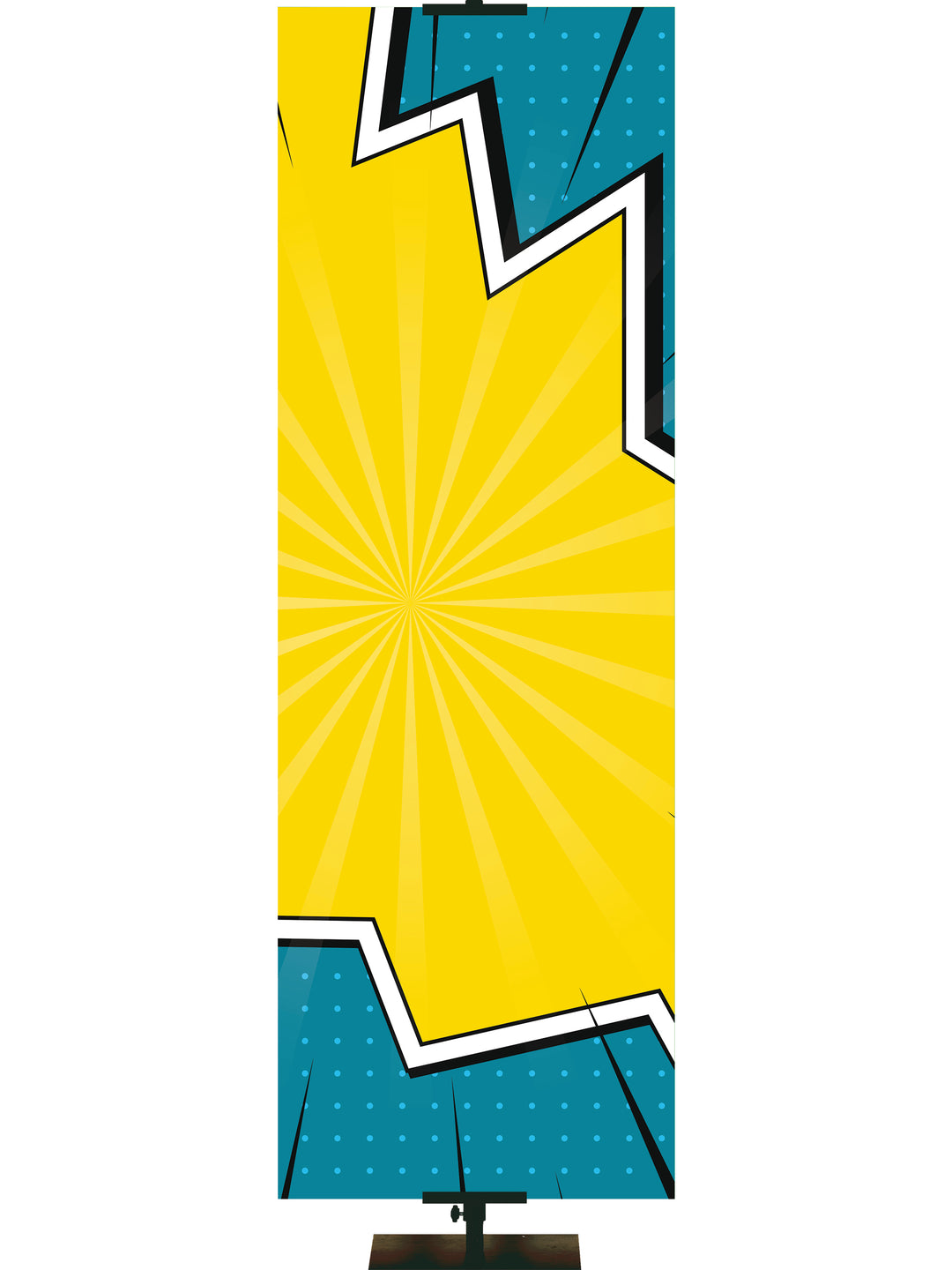 Custom Banner with comic book design