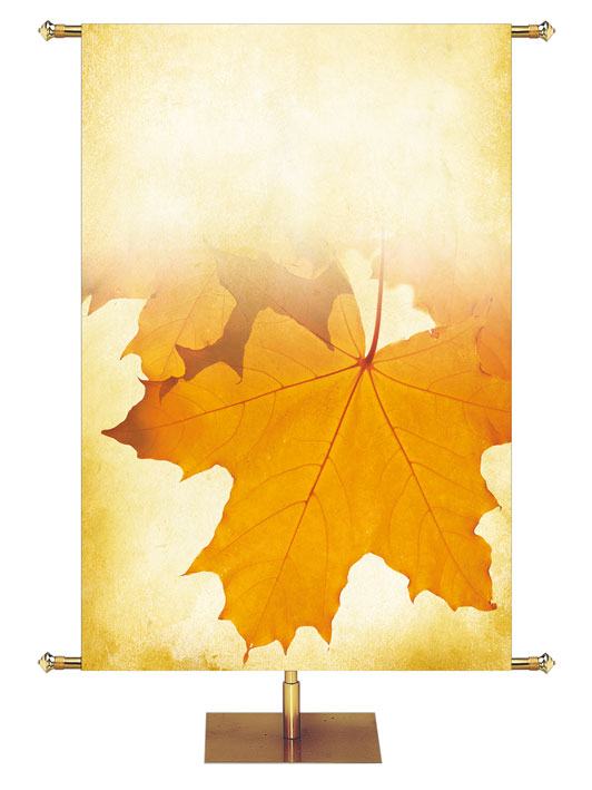 Banner personalizado Contornos de otoño Sea agradecido