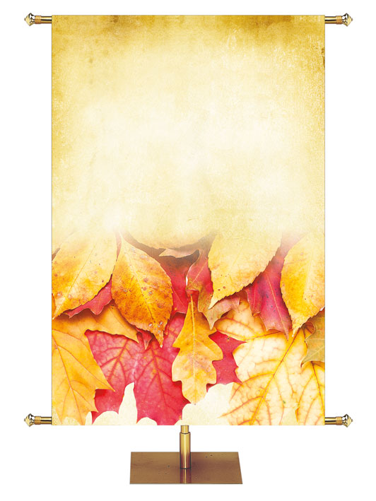 Custom Banner Give Thanks To His Holy Name Autumn Contours