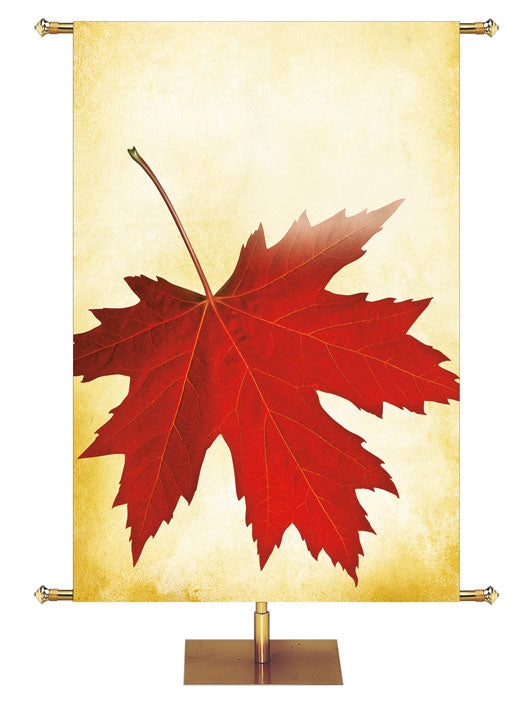 Custom Banner Give Thanks Autumn Contours