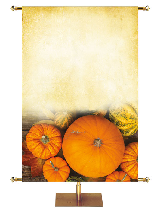 Banner personalizado Contornos de otoño Alabado sea Dios