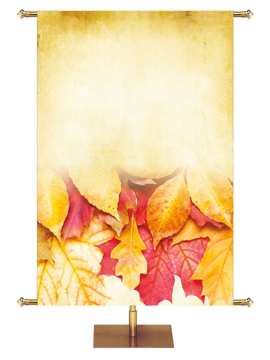 Custom Banner Rejoice In The Lord Autumn Contours