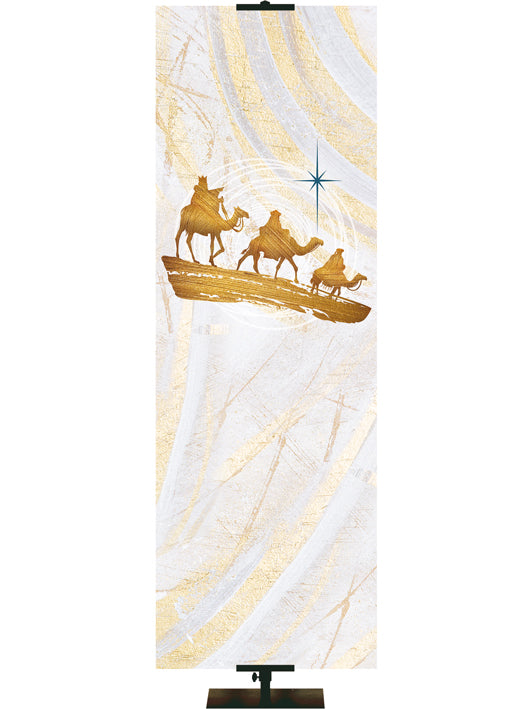 Custom Banner Echoes of Christmas O Come Let Us Adore Him