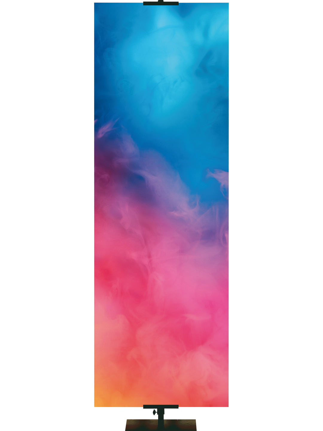 Custom Banner on colorful gradient mist background