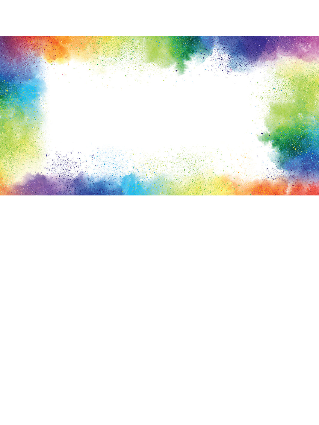 Color Clouds design custom horizontal banner