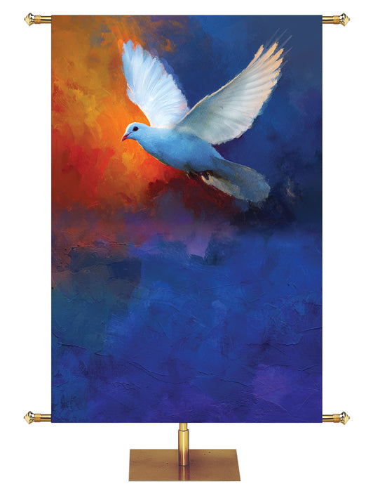 Custom Banner Power Of The Holy Spirit Romans 15:13 Dove Pentecost