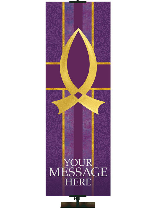 Custom Banner Fish Symbol Tapestries of Faith