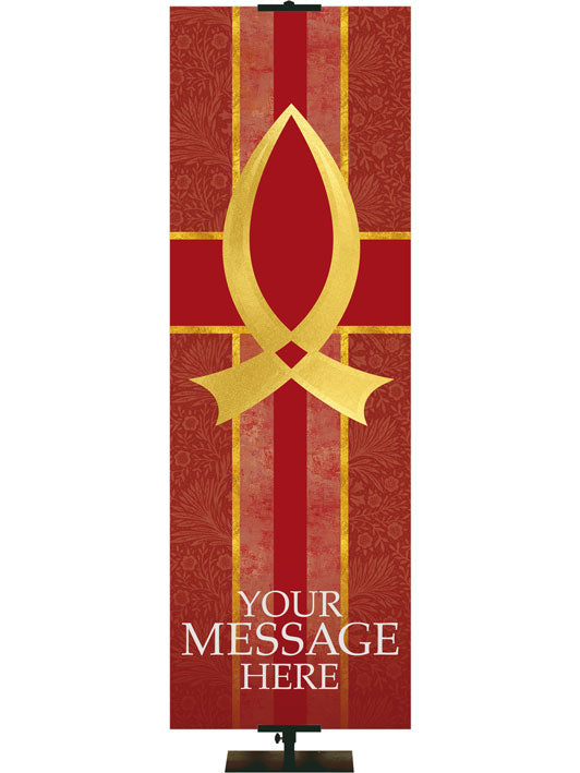 Custom Banner Fish Symbol Tapestries of Faith