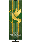Custom Banner Dove Symbol and Peace Tapestries of Faith